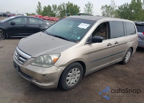 2007 Honda Odyssey Lx from USA, damaged, VIN 5FNRL38267B127031